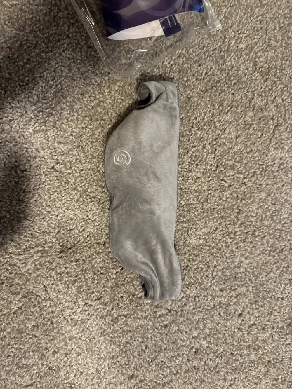 Weighted Sleep Mask in Light Gray